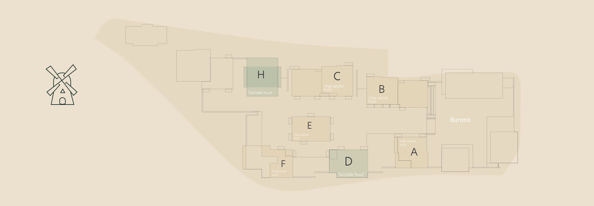 Gebouwenplattegrond